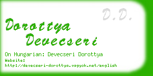 dorottya devecseri business card